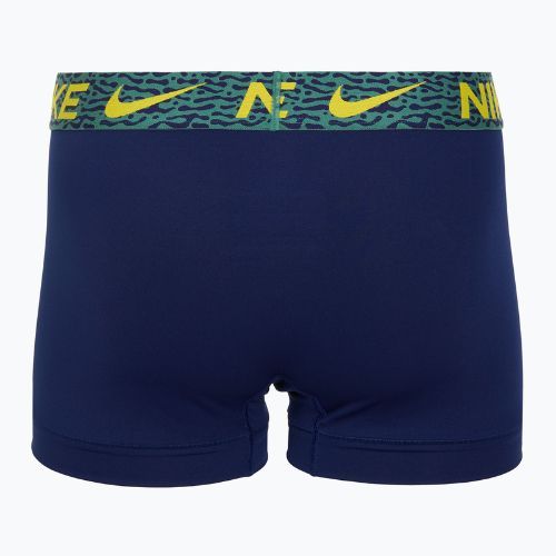 Boxeri pentru bărbați Nike Dri-Fit Essential Micro Trunk 3 pary blu void/lgh crim/brht citron/evergrn aura/abst wb