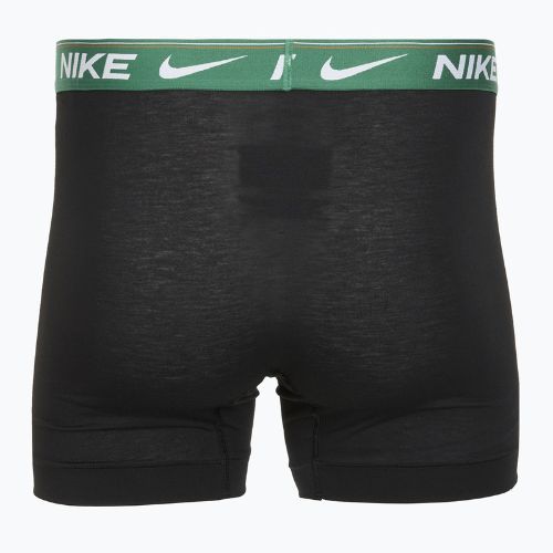 Boxeri pentru bărbați Nike Dri-FIT Ultra Comfort 3 perechi black evrgreen aura/deep night/black waistband