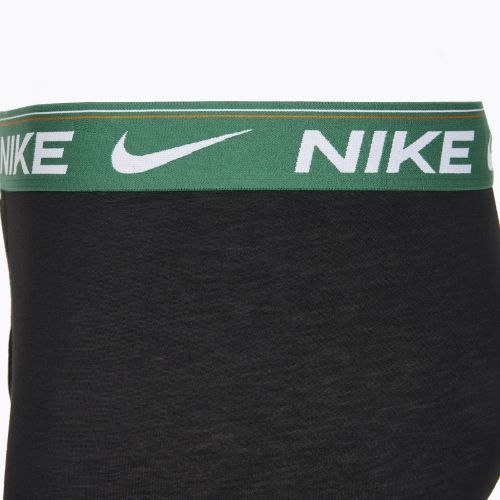 Boxeri pentru bărbați Nike Dri-FIT Ultra Comfort 3 perechi black evrgreen aura/deep night/black waistband