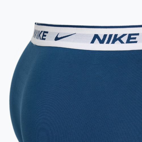 Boxeri pentru bărbați Nike Everyday Cotton Stretch Trunk 3 perechi light armry blue/blue force/white waistband
