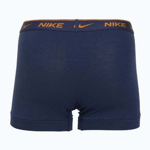 Boxeri pentru bărbați Nike Everyday Cotton Stretch Trunk 3 perechi light crimson/midnight navy/black