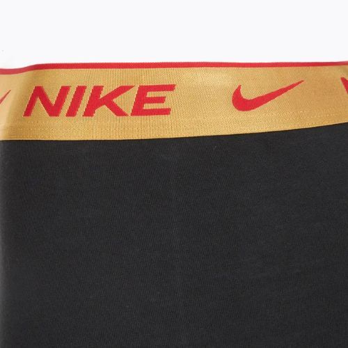 Boxeri pentru bărbați Nike Everyday Cotton Stretch Trunk 3 perechi blk/university red/wheat gold/black high shine wb