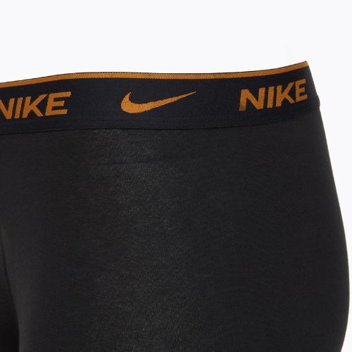 Boxeri pentru bărbați Nike Everyday Cotton Stretch Trunk 3 perechi black lig crim/des och/deep night logo waistband