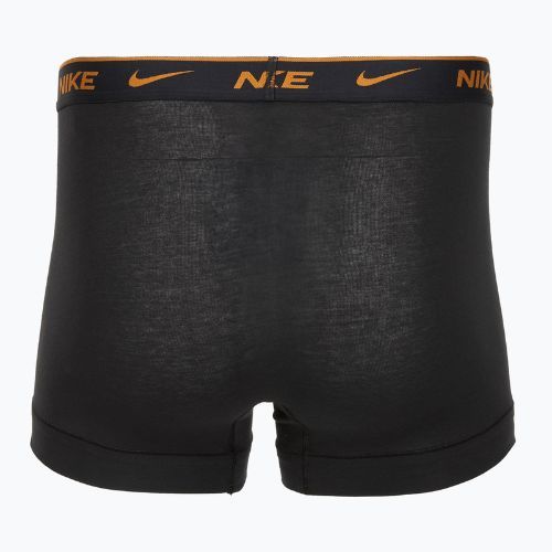 Boxeri pentru bărbați Nike Everyday Cotton Stretch Trunk 3 perechi black lig crim/des och/deep night logo waistband