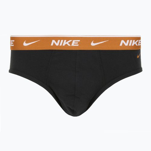 Slip de înot pentru bărbați Nike Everyday Cotton Stretch Brief 3 perechi black light crimson/desert ochre/black wb