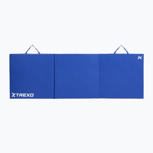 Saltea de gimnastică TREXO pliabilă 180 x  60 x 5 cm  albastră