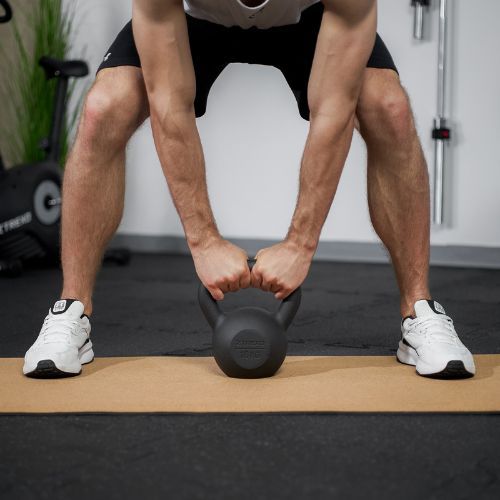 Kettelbell din Fontă TREXO 16kg negru
