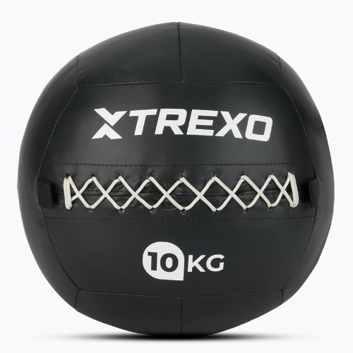 Minge medicinală XTREXO Wall Ball 12 kg negru