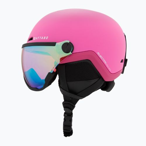 Cască de schi pentru copii ATTABO Avens 2.0 Jr Visor pink
