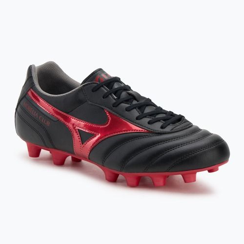 Încălțăminte de fotbal Mizuno Morelia II Club FG black/morelia 40th red/black sand