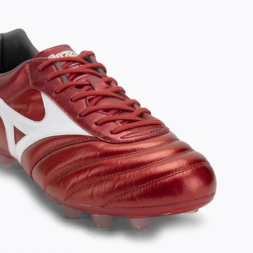 Încălțăminte de fotbal pentru bărbați Mizuno Morelia II Elite FG morelia 40th red/white/black