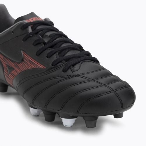 Încălțăminte de fotbal pentru bărbați Mizuno Morelia Neo IV Pro Mix black/morelia 40th red/black