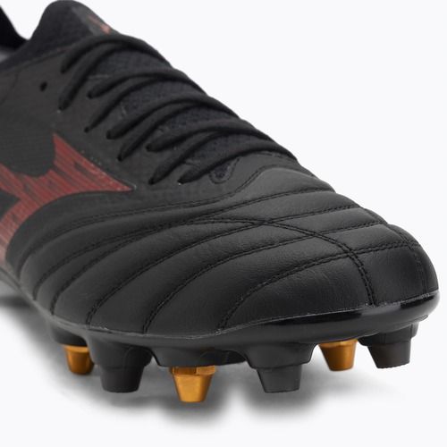 Încălțăminte de fotbal pentru bărbați Mizuno Morelia Neo IV Beta Elite Mix SG black/morelia 40th red/black