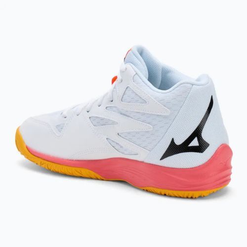Încălțăminte de volei Mizuno Thunder Blade Z Mid white/fiery coral 2/citrus