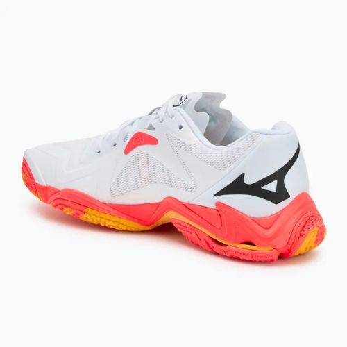 Încălțăminte de volei Mizuno Wave Lightning Z8 white/fiery coral 2/citrus