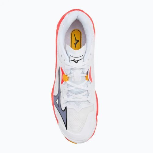 Încălțăminte de volei Mizuno Wave Lightning Z8 white/fiery coral 2/citrus