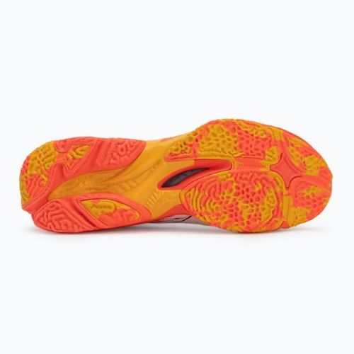 Încălțăminte de voleiMizuno Wave Lightning Neo 3 white/fiery coral 2/citrus