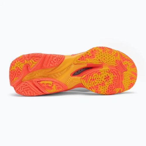 Încălțăminte de voleiMizuno Wave Lightning Z8 Mid white/fiery coral 2/citrus