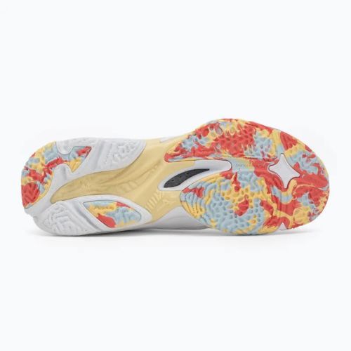Încălțăminte de volei pentru femei Mizuno Wave Lightning Z8 white/calypso coral/pale banan