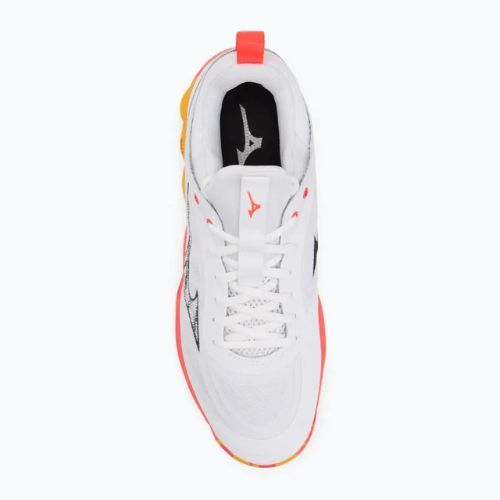 Încălțăminte de volei Mizuno Wave Luminous 3 white/fiery coral 2/citrus
