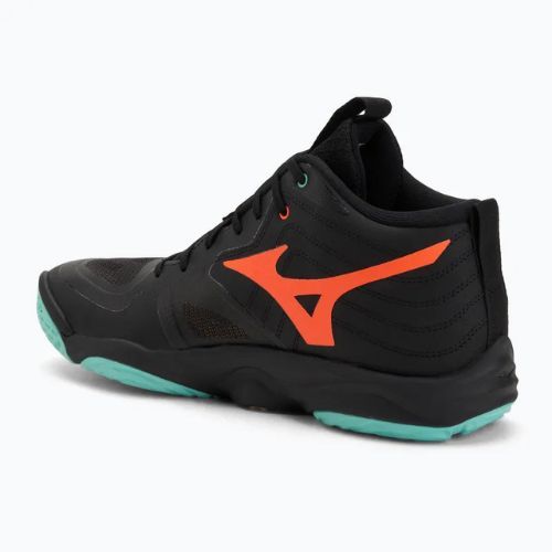 Încălțăminte de volei Mizuno Wave Momentum Elite Mid black/tangelo/ice green