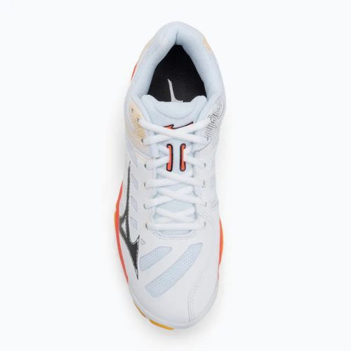 Încălțăminte de volei Mizuno Wave Voltage 2 white/fiery coral 2/citrus