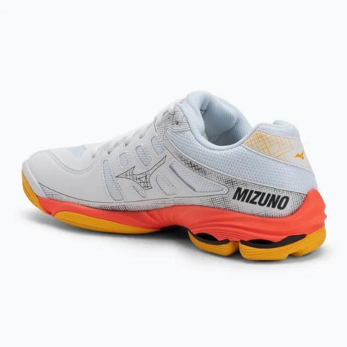 Încălțăminte de volei Mizuno Wave Voltage 2 white/fiery coral 2/citrus