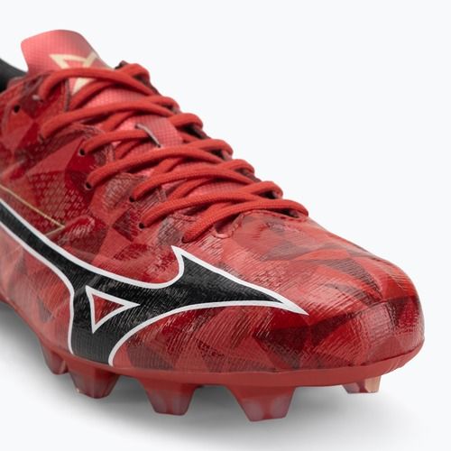 Încălțăminte de fotbal pentru bărbați Mizuno α II Pro Md morelia 40th red/black/gold