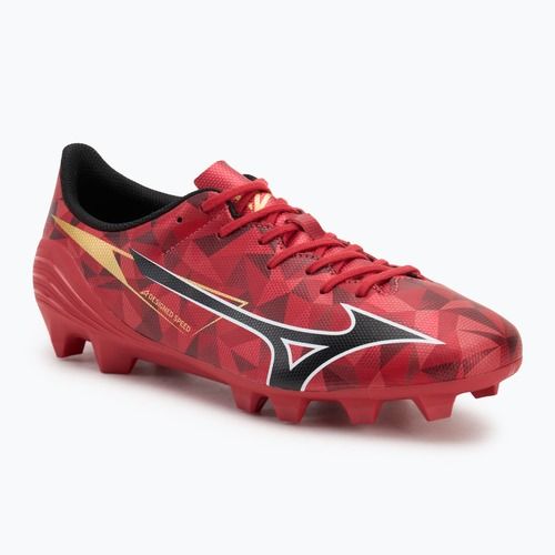 Încălțăminte de fotbal Mizuno α II Select Md morelia 40th red/black/gold