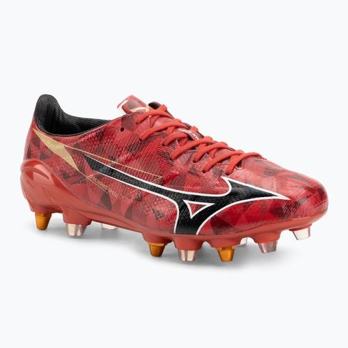 Încălțăminte de fotbal pentru bărbați Mizuno α II Japan Mix morelia 40th red/black/gold