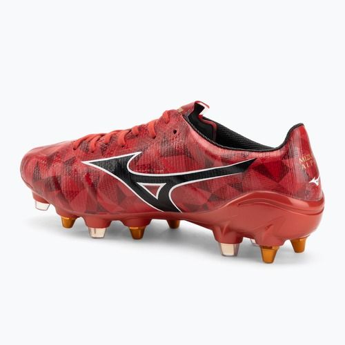 Încălțăminte de fotbal pentru bărbați Mizuno α II Japan Mix morelia 40th red/black/gold