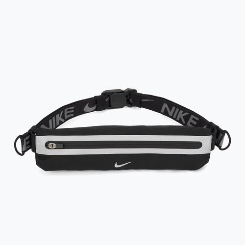 Centură de alergare Nike Slim 4.0 black/black/silver