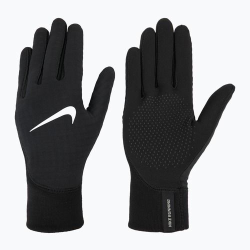 Mănuși de alergare pentru bărbați Nike Therma-Fit Pacer Sphere Midweight RG black/black/silver