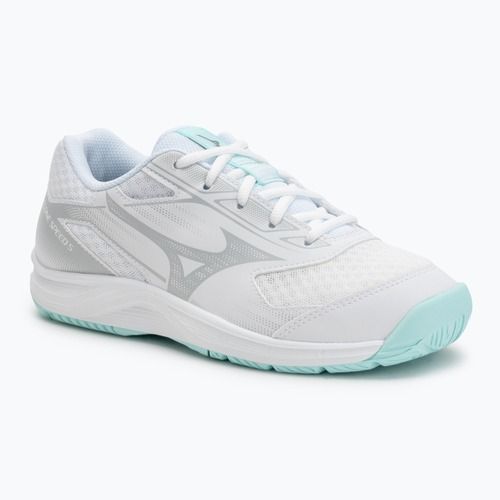 Încălțăminte de volei pentru femei Mizuno Cyclone Speed 5 white/blue tint