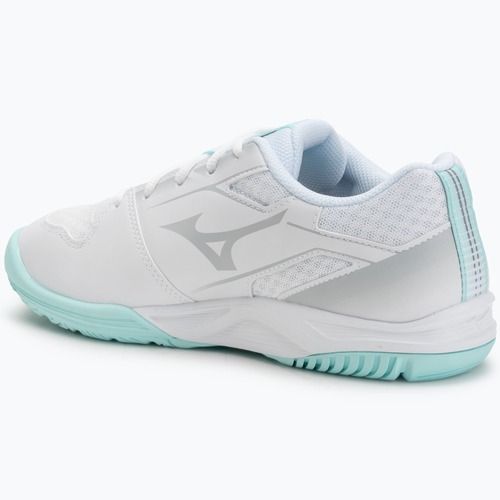 Încălțăminte de volei pentru femei Mizuno Cyclone Speed 5 white/blue tint