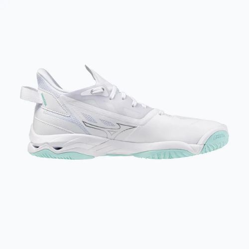 Încălțăminte de handbal pentru femei Mizuno Wave Mirage 5 white/blue tint