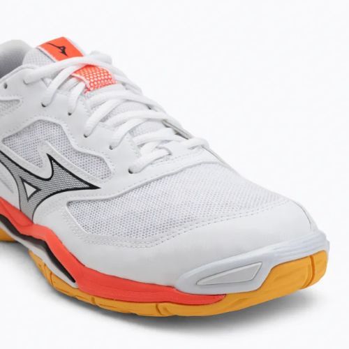 Încălțăminte de handbal Mizuno Wave Phantom 3 white/fiery coral 2/citrus