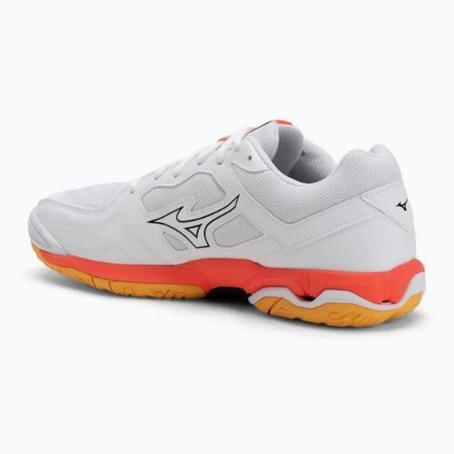 Încălțăminte de handbal Mizuno Wave Phantom 3 white/fiery coral 2/citrus