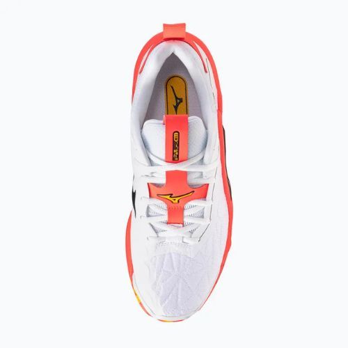 Încălțăminte de handbal Mizuno Wave Stealth Neo 2 white/flery coral 2/citrus