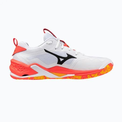 Încălțăminte de handbal Mizuno Wave Stealth Neo 2 white/flery coral 2/citrus