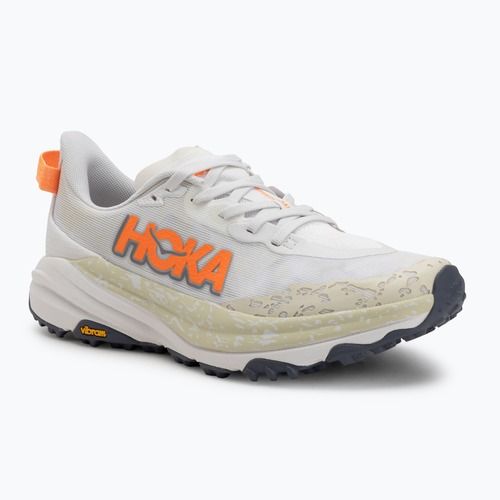 Încălțăminte de alergare pentru bărbațiHOKA Speedgoat 6 white/neon tangerine