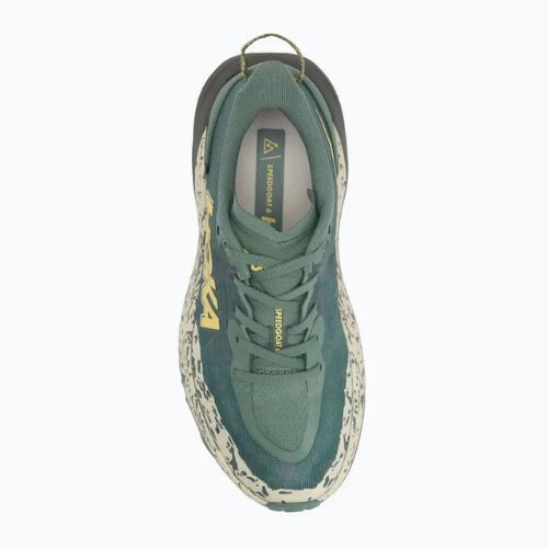 Pantofi de alergare bărbați HOKA Speedgoat 6 Wide verde mușchi/gri asfalt