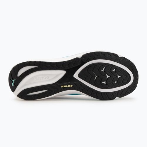 Pantofi de alergare bărbați PUMA Electrify Nitro 4 puma white/mint melt/speed blue
