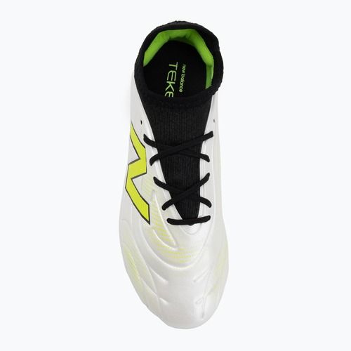 Ghete de fotbal pentru copii New Balance Tekela Team Low JR FG albe