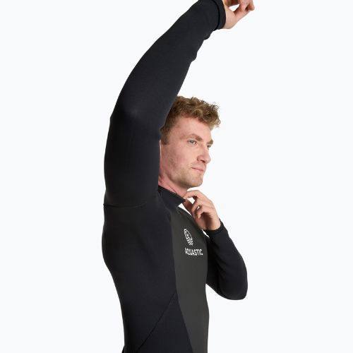 Costum de surfing pentru bărbați AQUASTIC din neopren 4/3 mm WAVEY negru