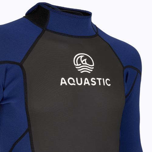 Costum de surfing pentru bărbați AQUASTIC din neopren 3/2 mm WAVEY 3/2 bleumarin