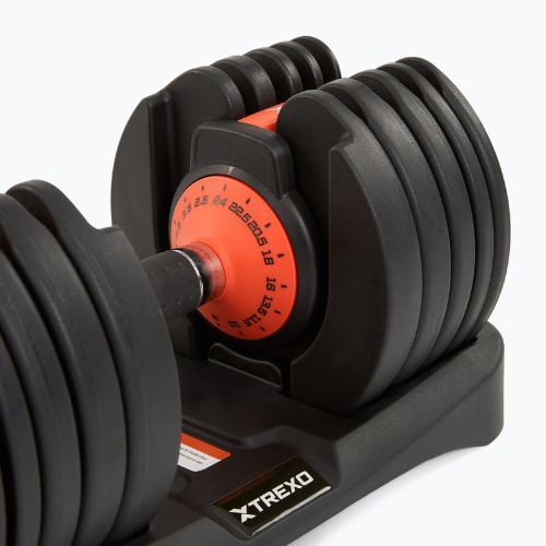 Ganteră reglabilă XTREXO 24kg EVO black