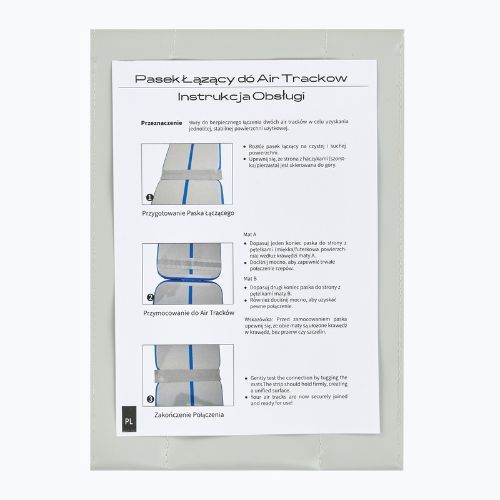 Conector pentru piste de gimnastică XTREXO Air Track alb