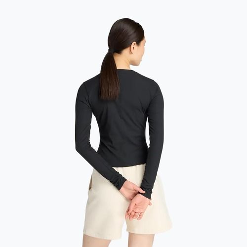 Bluză cu mânecă lungă pentru femei New Balance Micro-Rib negru