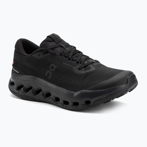 Pantofi de alergare bărbați On Cloudsurfer Trail 2 Waterproof negru/negru